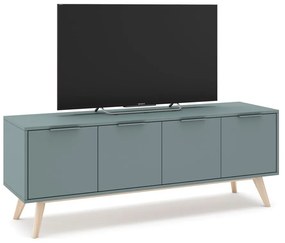 Comodă TV verde prăfuit 140x53x40 cm Pisco – Marckeric