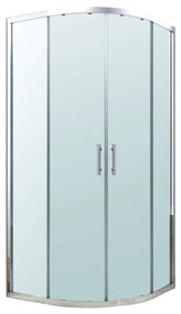 Soul 80x80 cm cabină de duș curbată fără tavă
