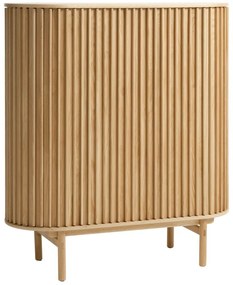 Dulap în culoare naturală cu aspect de lemn de stejar 110x125 cm Carno – Unique Furniture