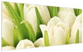 Tablou cu flori de lalele (120x50 cm), în 40 de alte dimensiuni noi