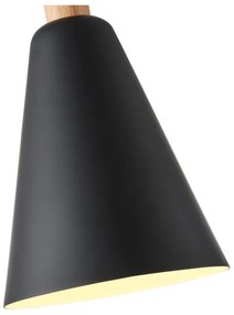 Lustră pe cablu 1xE27/15W/230V negru pr. 20 cm