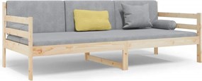 vidaXL Pat de zi fără saltea, 80x200 cm, lemn masiv pin