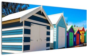 Tablou - Plaja Brighton, Melbourne, Australia (120x50 cm)