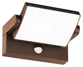 Aplică LED de exterior cu senzor Ideal Lux SWIPE LED/21W/230V CRI 90 IP54 maro