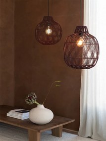 Lustra/Pendul Eco, Bambus, Mendoza visiniu, S