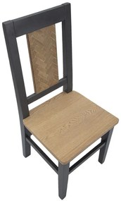 Set 2 scaune dining din MDF si lemn de brad, 44 x 44 x 96 cm, Male Mauro Ferreti