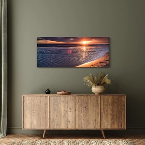 Tablou cu apus de soare (120x50 cm)