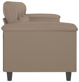 Canapea cu 3 locuri, cappuccino, 180 cm, piele ecologica Cappuccino, 210 x 77 x 80 cm