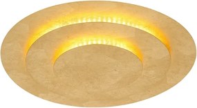 Globo 48465-24 - Plafonieră LED HEDA LED/24W/230V 3000K Ø 35 cm aurie