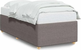 vidaXL Cadru de pat fără saltea Taupe 90x190 cm Stofa