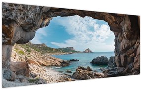 Tablou - Peșteră lângă mare (120x50 cm)