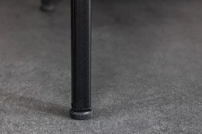 Noptiera moderna din metal si sticla Paris 60cm negru