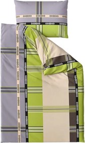 Lenjerie de pat policoton DANIELA POLY verde Dimensiune lenjerie de pat: 70 x 90 cm | 140 x 220 cm
