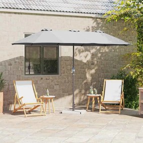 vidaXL Parasol de Grădină Nisipiu 380 x 196 x 235 cm