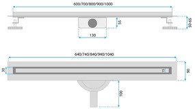 Rigola dus REA Neox Slim pro 100 auriu