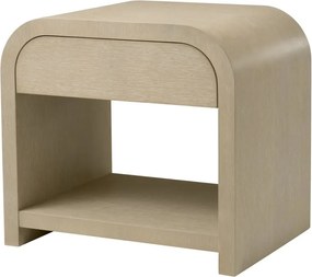 Noptiera design LUX, Furnir de stejar albit, Rhodes