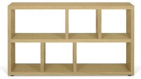 Bibliotecă în culoare naturală cu aspect de lemn de stejar 150x83 cm Berlin – TemaHome