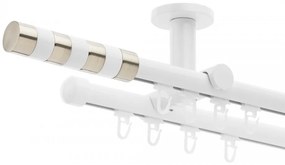 Galerie dubla tavan Sigma profil alb lucios 19mm/19mm (Alege marime: 280 cm)
