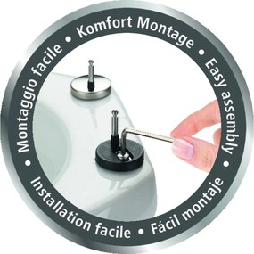 Capac WC 38 x 44,5 cm Easy-Close (cu închidere automată) Menin – Wenko