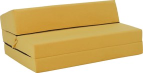 Saltea pliabilă/fotoliu extensibil, 2 in 1, galben, VEDIS