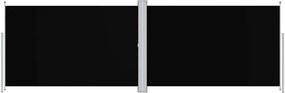 vidaXL Copertină laterală retractabilă, negru, 200x600 cm