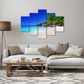 Tablou cu plaja pe insula Praslin (150x105 cm)