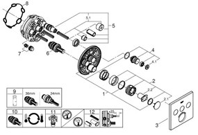 GROHE 29126000 - Baterie termostatată GROHTHERM SmartControl, crom lucios