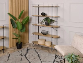 Raft Linde (stejar + negru). 1111370