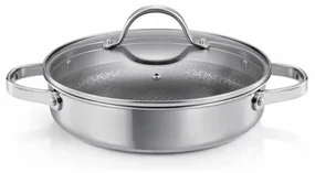 Tigaie adâncă cu capac Tescoma SteelCRAFT diametru 28 cm, 2 mânere, 28 cm