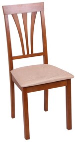 Set 2 scaune dining din lemn de fag Nika 7, Alun/Brighton Beige