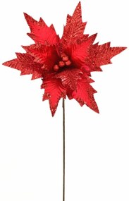 Floare strălucitoare de Crăciun, roșie, 50 x 32 cm