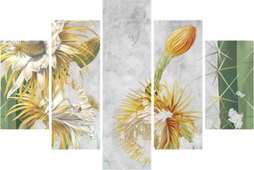 Tablou - Cactuși înfloriți, vintage (150x105 cm)