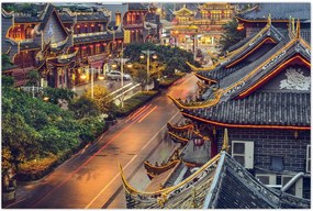 Tablou - Qintai Road, Chengdu, China (90x60 cm)