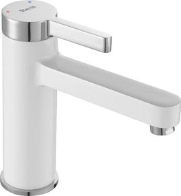 Baterie lavoar Rea Polo monocomanda alb - crom