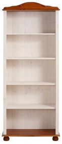 Bibliotecă albă/în culoare naturală din lemn masiv de pin 70x181 cm Ella – Støraa