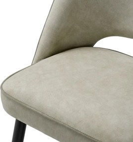 Set de 2 scaune design LUX Cliff, Mayer silver