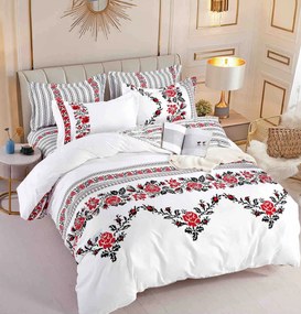 Lenjerie pat dublu, 6 Piese, Finet Premium