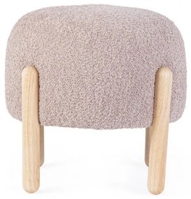 Taburet rotund, roz antic, 45x38 cm, Dayla, Bizzotto