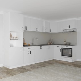 Corp Turn Karo, 2 Usi, cu spatiu cuptor, Alb, 60 x 57 x 210 cm