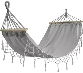 Hamac gri ZEPIRA 100 x 200 cm + geanta gratuita