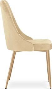 Scaun de dining IMOLA VELVET, bej