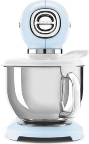 Mixer planetar SMEG SMF03PBEU, 800 W, 4,8 l, 10 viteze, Functie de pornire treptata, Albastru pastel