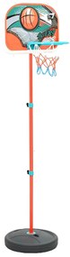 vidaXL Set de joc de baschet portabil, reglabil, 133-160 cm