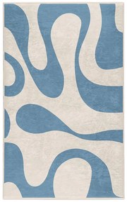 Covor albastru lavabil 60x100 cm Blue Latte – Mila Home
