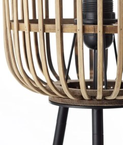 Brilliant - Lampă de podea WOODROW, 1xE27/60W/230V, din bambus