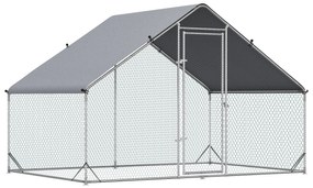 Cotet de gaini PawHut cu Cadru Zincat si Plasa Hexagonala, Acoperis Impermeabil 3x2x2m | Aosom Romania