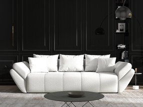 Canapea extensibilă dumonde cu ladă de depozitare si sezut confortabil din spuma high-density, Berlin Euphoria Ivory 250x100 cm
