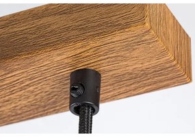 Lustră pe cablu TANNO 3xE27/25W/230V stejar Rabalux 72123