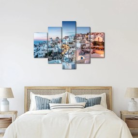 Tablou - Amurg în Santorini (150x105 cm)