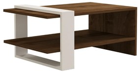 Masă de cafea Gaye Walnut White